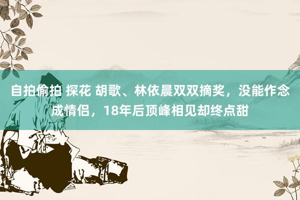 自拍偷拍 探花 胡歌、林依晨双双摘奖，没能作念成情侣，18年后顶峰相见却终点甜