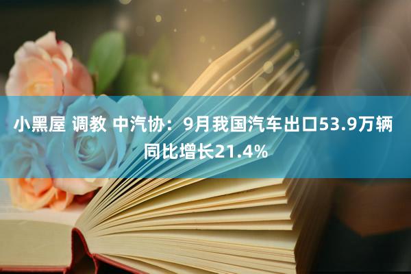 小黑屋 调教 中汽协：9月我国汽车出口53.9万辆 同比增长21.4%