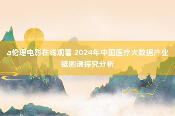 a伦理电影在线观看 2024年中国医疗大数据产业链图谱探究分析