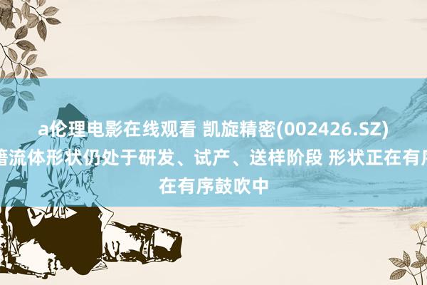 a伦理电影在线观看 凯旋精密(002426.SZ)：回音籍流体形状仍处于研发、试产、送样阶段 形状正在有序鼓吹中