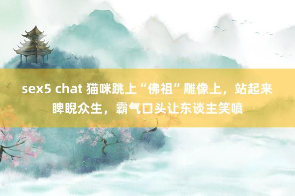 sex5 chat 猫咪跳上“佛祖”雕像上，站起来睥睨众生，霸气口头让东谈主笑喷