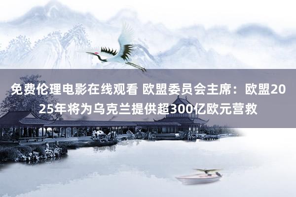 免费伦理电影在线观看 欧盟委员会主席：欧盟2025年将为乌克兰提供超300亿欧元营救