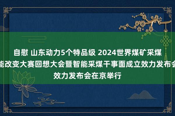 自慰 山东动力5个特品级 2024世界煤矿采煤干事面智能改变大赛回想大会暨智能采煤干事面成立效力发布会在京举行